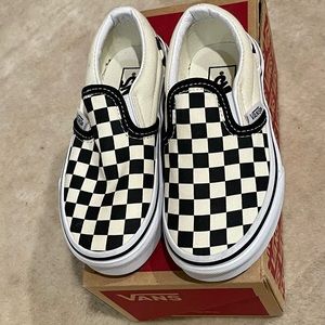 New white black checkered vans toddler boy size 11